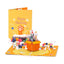 Dogs Pop-up Entertaining Greeting Card Cute Docile Canine Birthday Card With Envelope Creative Pooch Celebration Birthday Gifts - Slobuy