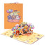 Dogs Pop-up Entertaining Greeting Card Cute Docile Canine Birthday Card With Envelope Creative Pooch Celebration Birthday Gifts - Slobuy