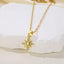 Double-layer Rotatable Sunflower Necklaces For Women Chain Choker Stainless Steel Jewelry Accessories Free Shipping Items - Slobuy