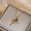 Double-layer Rotatable Sunflower Necklaces For Women Chain Choker Stainless Steel Jewelry Accessories Free Shipping Items - Slobuy