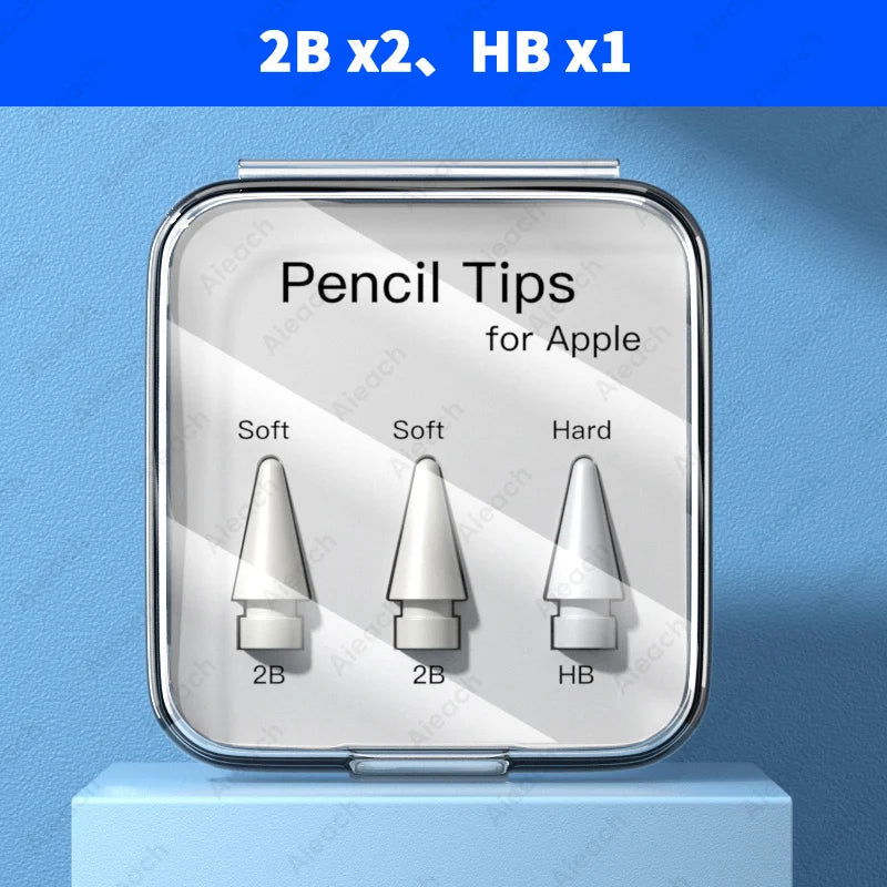 Double Layer Tip For Apple Pencil Pen Nib For Apple Pencil 1st 2nd Generation 2B HB 2.0 3.0 Soft Hard iPad Pencil Accessories - Slobuy