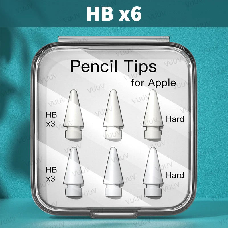 Double Layer Tip For Apple Pencil Pen Nib For Apple Pencil 1st 2nd Generation 2B HB 2.0 3.0 Soft Hard iPad Pencil Accessories - Slobuy
