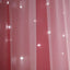 Double Layers Romantic Sheer Kids Children Girls Curtains With Hollow Out Stars For Living Room Bedroom Windows Drapes - Slobuy