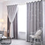 Double Layers Romantic Sheer Kids Children Girls Curtains With Hollow Out Stars For Living Room Bedroom Windows Drapes - Slobuy