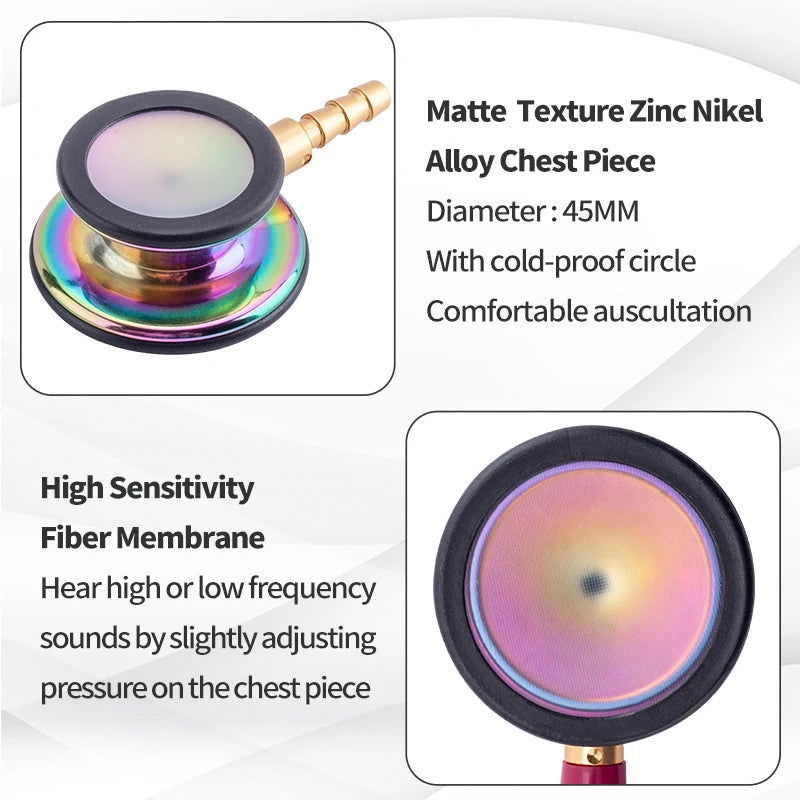 Double Sided Stethoscope Portable Professional Cardiology Stethoscope Medical Equipment Nurse Doctor Stethoscope Equipo Medico - Slobuy