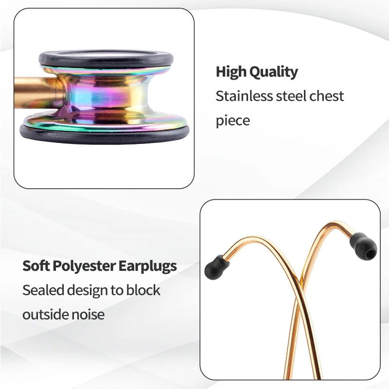 Double Sided Stethoscope Portable Professional Cardiology Stethoscope Medical Equipment Nurse Doctor Stethoscope Equipo Medico - Slobuy