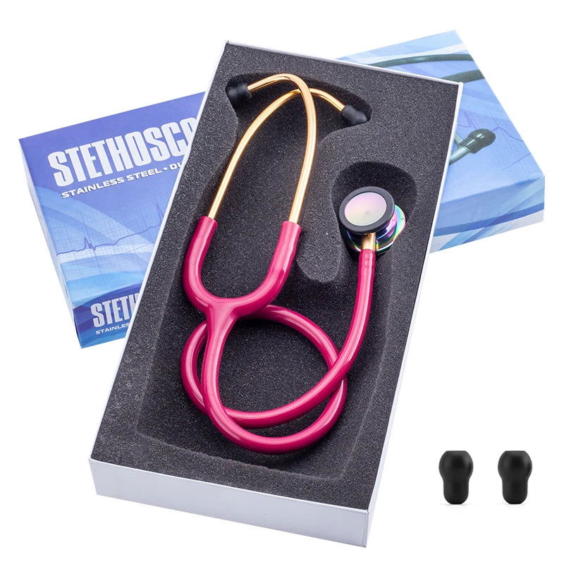 Double Sided Stethoscope Portable Professional Cardiology Stethoscope Medical Equipment Nurse Doctor Stethoscope Equipo Medico - Slobuy