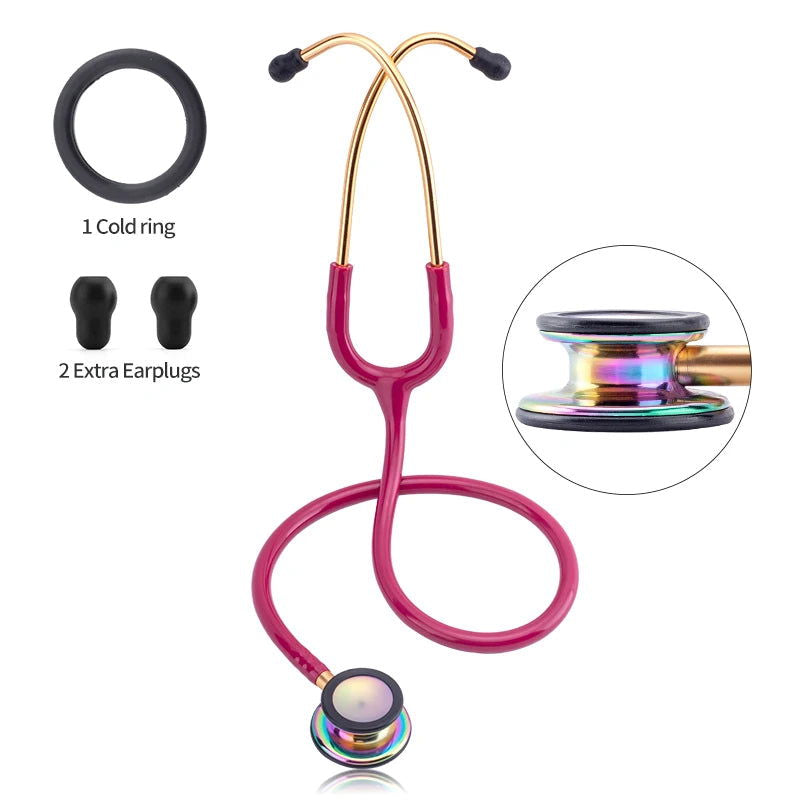 Double Sided Stethoscope Portable Professional Cardiology Stethoscope Medical Equipment Nurse Doctor Stethoscope Equipo Medico - Slobuy
