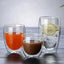 Double Wall Glass Cup Heat Insulation Transparent Handmade Tea Drink Cups MINI Whisky glasses Espresso Coffee Mug - Slobuy