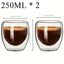 Double Wall Glass Cup Heat Insulation Transparent Handmade Tea Drink Cups MINI Whisky glasses Espresso Coffee Mug - Slobuy