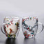 Double Wall Glass Cup with Handle Dried Flower Decorated Coffee Cup Milk Mug Heat Resistant Tea Cups Glass Mug Kitchen Supplies - Slobuy