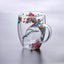 Double Wall Glass Cup with Handle Dried Flower Decorated Coffee Cup Milk Mug Heat Resistant Tea Cups Glass Mug Kitchen Supplies - Slobuy