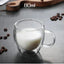 Double Wall Glass Cup with Handle Dried Flower Decorated Coffee Cup Milk Mug Heat Resistant Tea Cups Glass Mug Kitchen Supplies - Slobuy