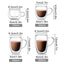 Double Wall High Borosilicate Glass Mug Heat Resistant Handle Coffee Milk Juice Water Cup Bar Drinkware Coffeeware Lover Gift - Slobuy