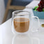 Double Wall High Borosilicate Glass Mug Heat Resistant Handle Coffee Milk Juice Water Cup Bar Drinkware Coffeeware Lover Gift - Slobuy