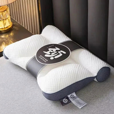 Down Fiber Filled Sleeping Pillow Korea Style Cervical Pillow Orthopedic Soft Pillow Neck Protection Cushion 40X58cm 1PC Bedding - Slobuy