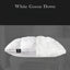 Down Pillow 100% White Goose Feather Pillow Core Five-star Hotel Cotton Single Cervical Vertebra Support Sleep Pillow - Slobuy