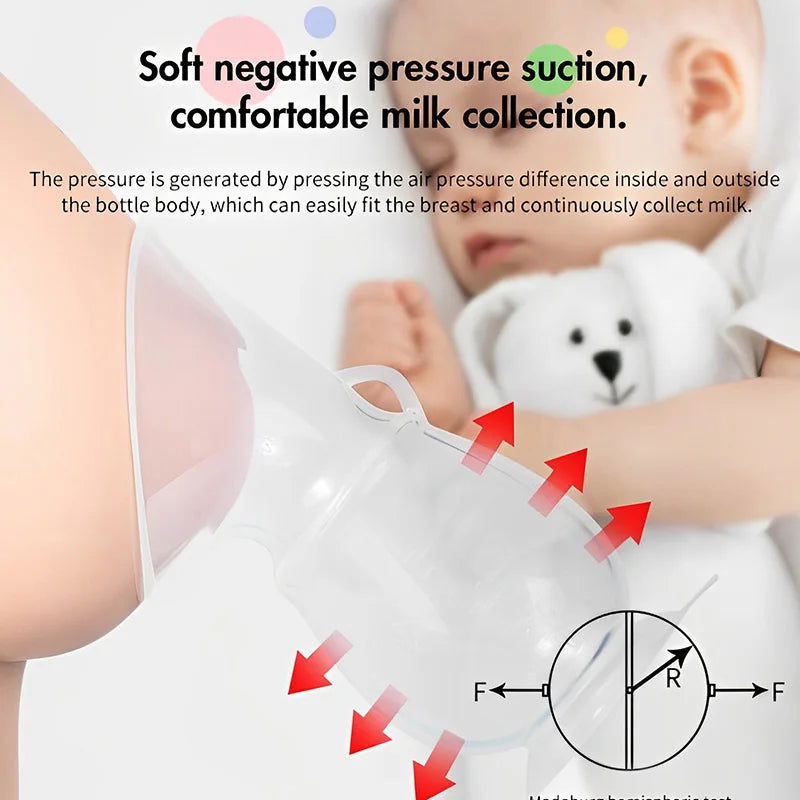 Dr.isla Baby Feeding Manual Breast Pump Partner Breast Collector Automatic Correction Breast Milk Silicone Pumps BPA Free - Slobuy