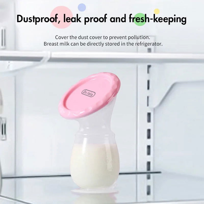 Dr.isla Baby Feeding Manual Breast Pump Partner Breast Collector Automatic Correction Breast Milk Silicone Pumps BPA Free - Slobuy