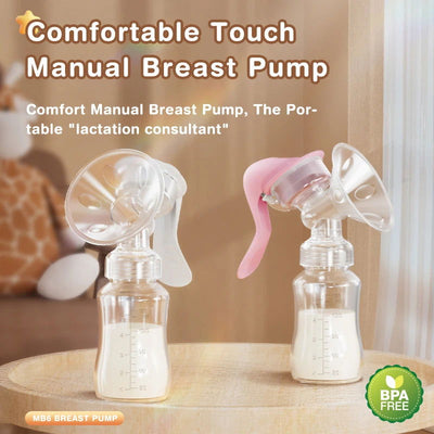 Dr.isla Breast Pump Baby Nipple Manual Suction Milk Pump Feeding Breasts Pumps Milk Bottle Sucking Postpartum Supplies BPA Free - Slobuy