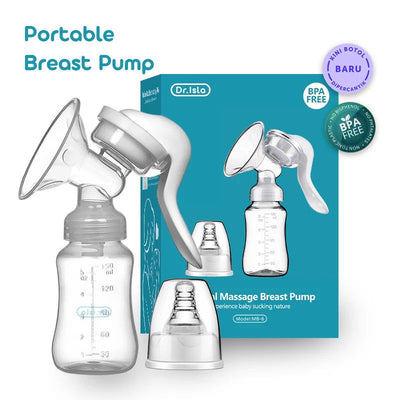 Dr.isla Breast Pump Manual Suction Milk Pump Feeding Breasts Pumps Milk Bottle Sucking Postpartum Supplies BPA Free - Slobuy