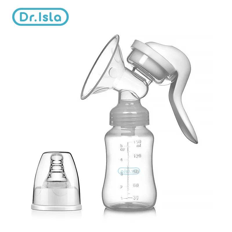 Dr.isla Breast Pump Manual Suction Milk Pump Feeding Breasts Pumps Milk Bottle Sucking Postpartum Supplies BPA Free - Slobuy