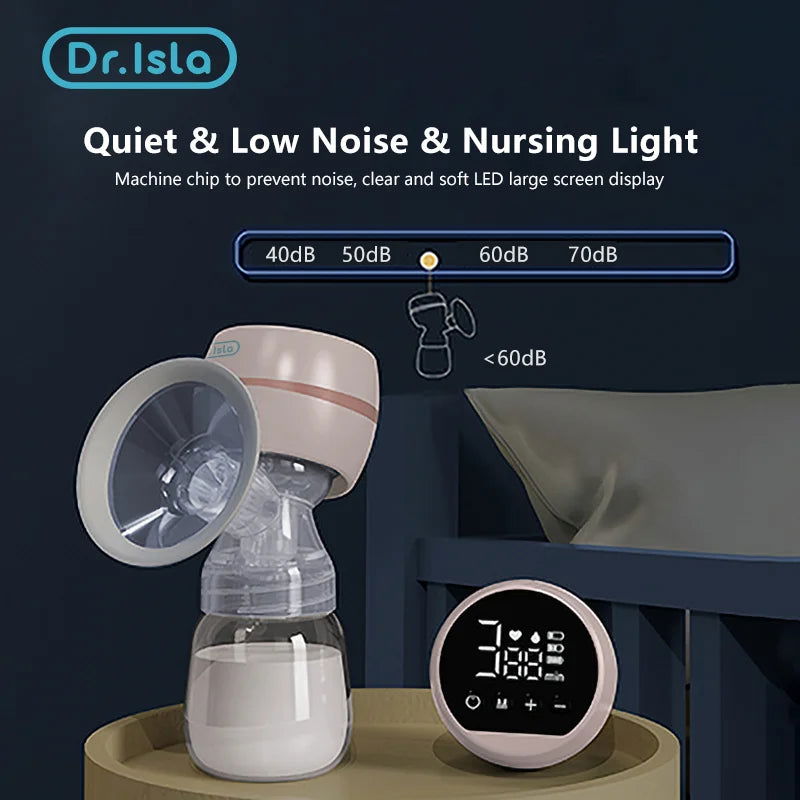 Dr.isla New Portable Electric Breast Pump USB Chargable Silent Portable Milk Extractor Automatic Milker Comfort Breastfeeding - Slobuy