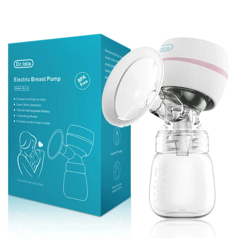 Dr.isla New Portable Electric Breast Pump USB Chargable Silent Portable Milk Extractor Automatic Milker Comfort Breastfeeding - Slobuy