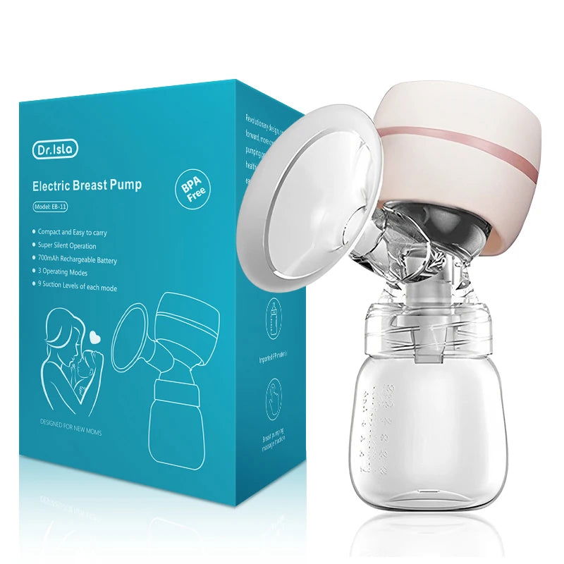 Dr.isla New Portable Electric Breast Pump USB Chargable Silent Portable Milk Extractor Automatic Milker Comfort Breastfeeding - Slobuy