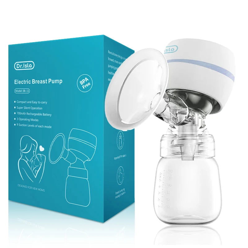 Dr.isla New Portable Electric Breast Pump USB Chargable Silent Portable Milk Extractor Automatic Milker Comfort Breastfeeding - Slobuy