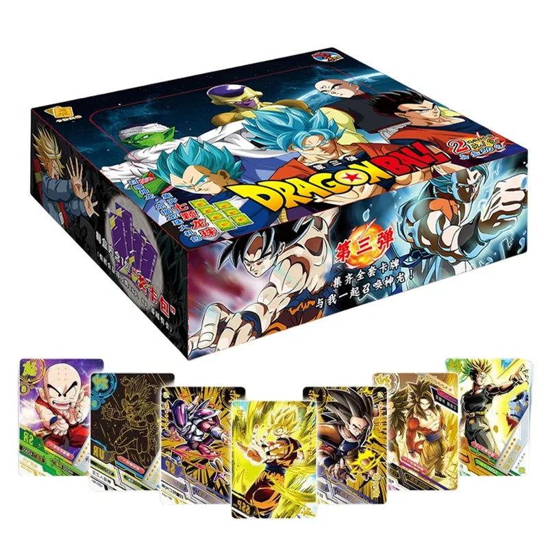 Dragon Ball Cards Shiny Son Goku Saiyan Vegeta Anime Trading Battle Booster Box Game Children Collection Card Gift Toy - Slobuy