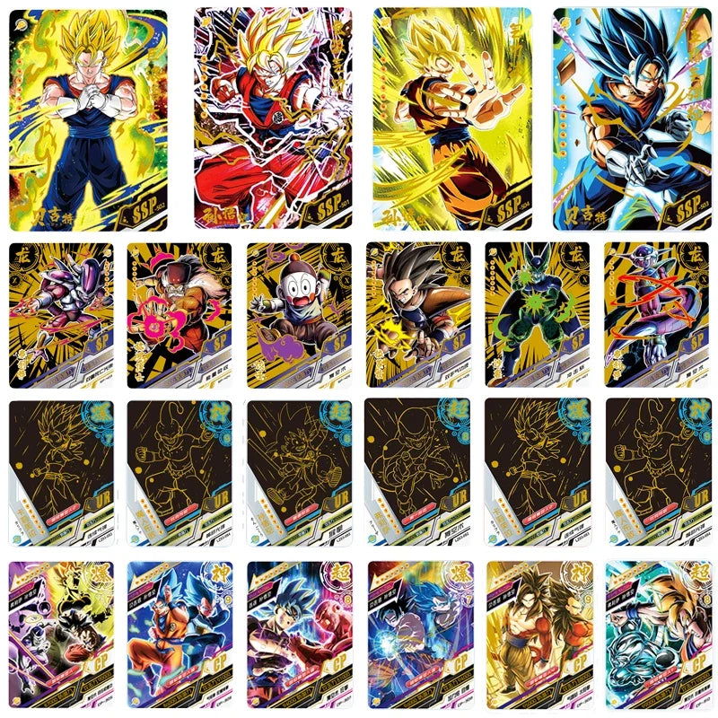Dragon Ball Cards Shiny Son Goku Saiyan Vegeta Anime Trading Battle Booster Box Game Children Collection Card Gift Toy - Slobuy