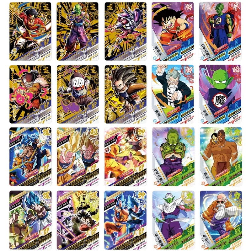 Dragon Ball Cards Shiny Son Goku Saiyan Vegeta Anime Trading Battle Booster Box Game Children Collection Card Gift Toy - Slobuy