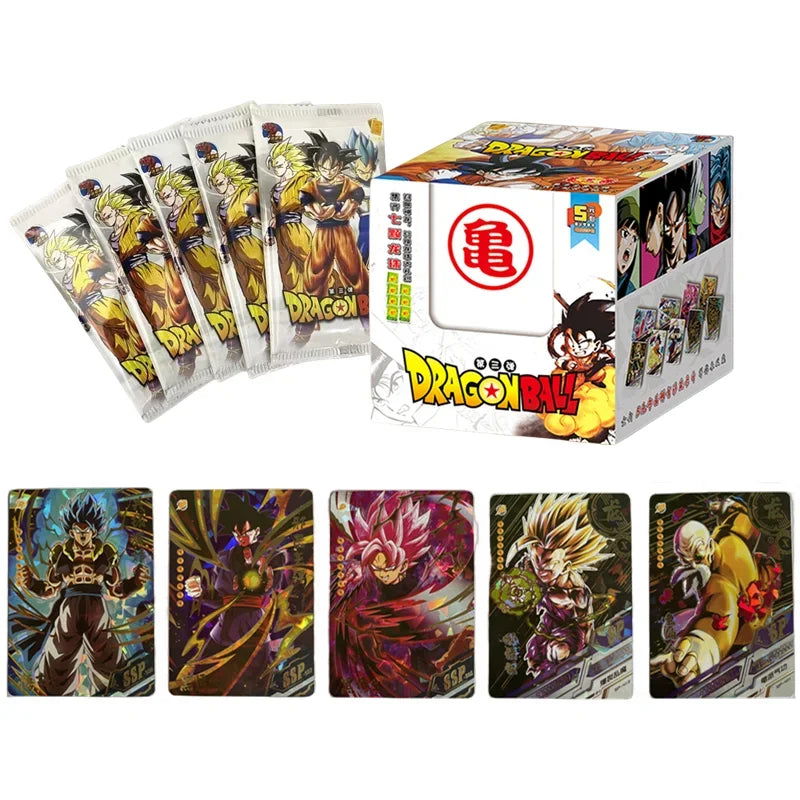 Dragon Ball Cards Shiny Son Goku Saiyan Vegeta Anime Trading Battle Booster Box Game Children Collection Card Gift Toy - Slobuy