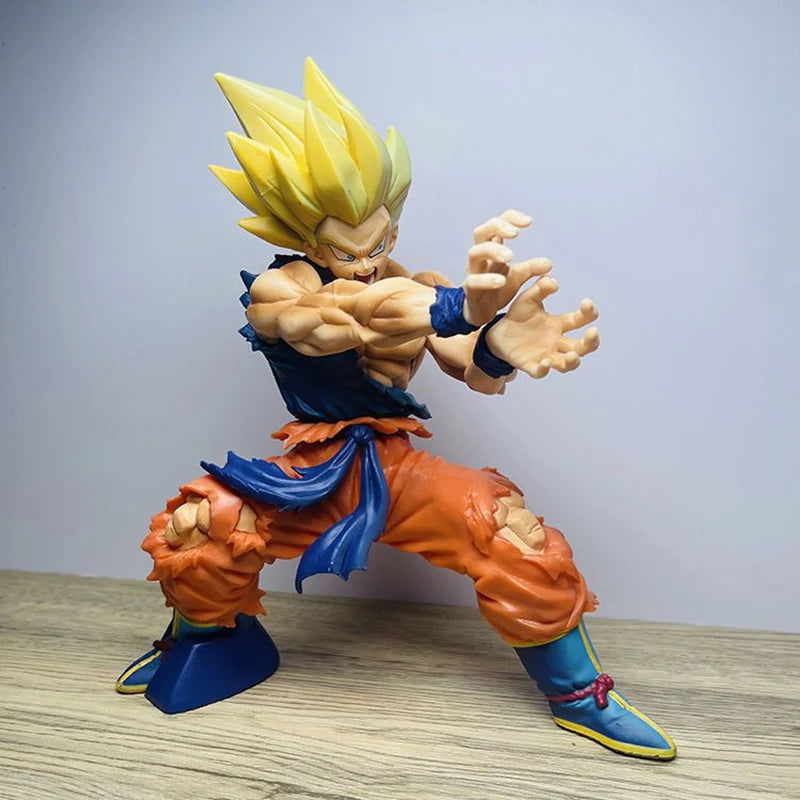 Dragon Ball Z Kamehameha Son Goku Figure Super Saiyan Kakarotto 16CM PVC Action Figures Model Dolls Toys for Children Gifts - Slobuy