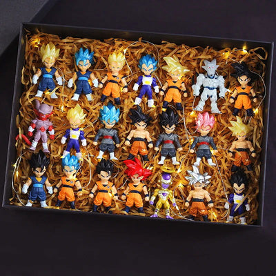 Dragon Ball Z Super Saiyan Son Goku Anime Figure Son Gohan Vegeta Broly Piccolo Majin Buu Set Action Figurine Model Gifts Toy - Slobuy