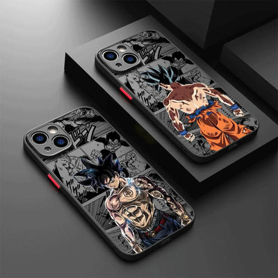 Dragons Balls Phone Case for Apple iPhone 13 14 Plus 15 Pro Max 11 Pro 12 Mini XR 8 SE 7 6S XS MAX Matte Shockproof Armor Cover - Slobuy