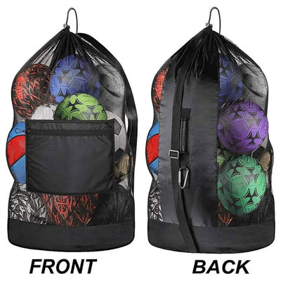 Drawstring Sports Ball Bag Football Mesh Bag Basketball Backpack Football Soccer Volleyball Ball Storage Bags Swimming Gear Bag - Slobuy