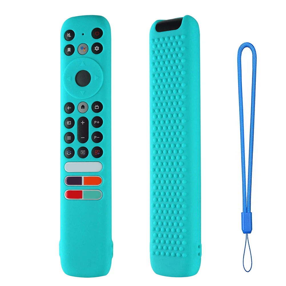 Drop-Proof Shell Silicone Remote Control Cover Protector with Lanyard Shockproof Accessories for TCL RC902V FMR1 FMR2 FMR4 - Slobuy