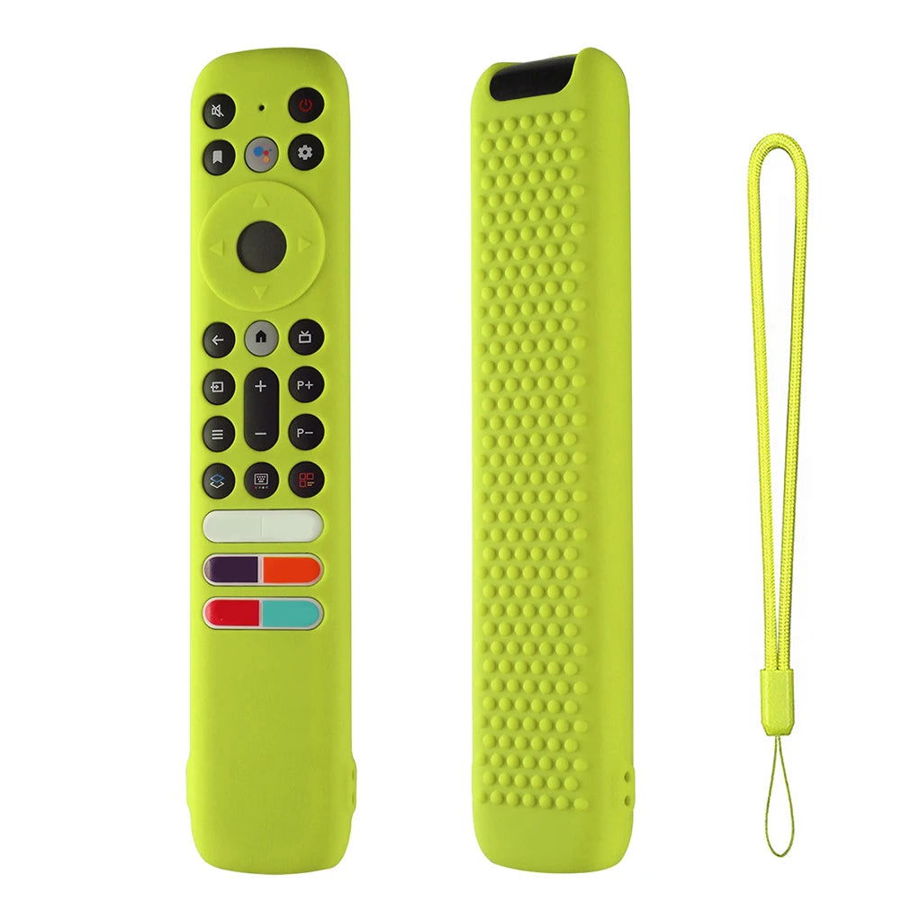 Drop-Proof Shell Silicone Remote Control Cover Protector with Lanyard Shockproof Accessories for TCL RC902V FMR1 FMR2 FMR4 - Slobuy