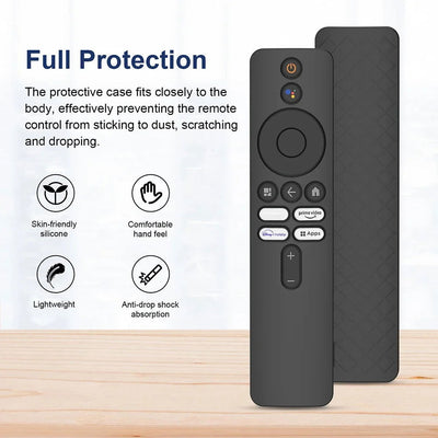 Drop-Proof Shell with Lanyard Remote Control Cover Protector Shockproof Anti-Slip Accessories for Xiaomi 4K TV MiBoX 2nd Gen - Slobuy