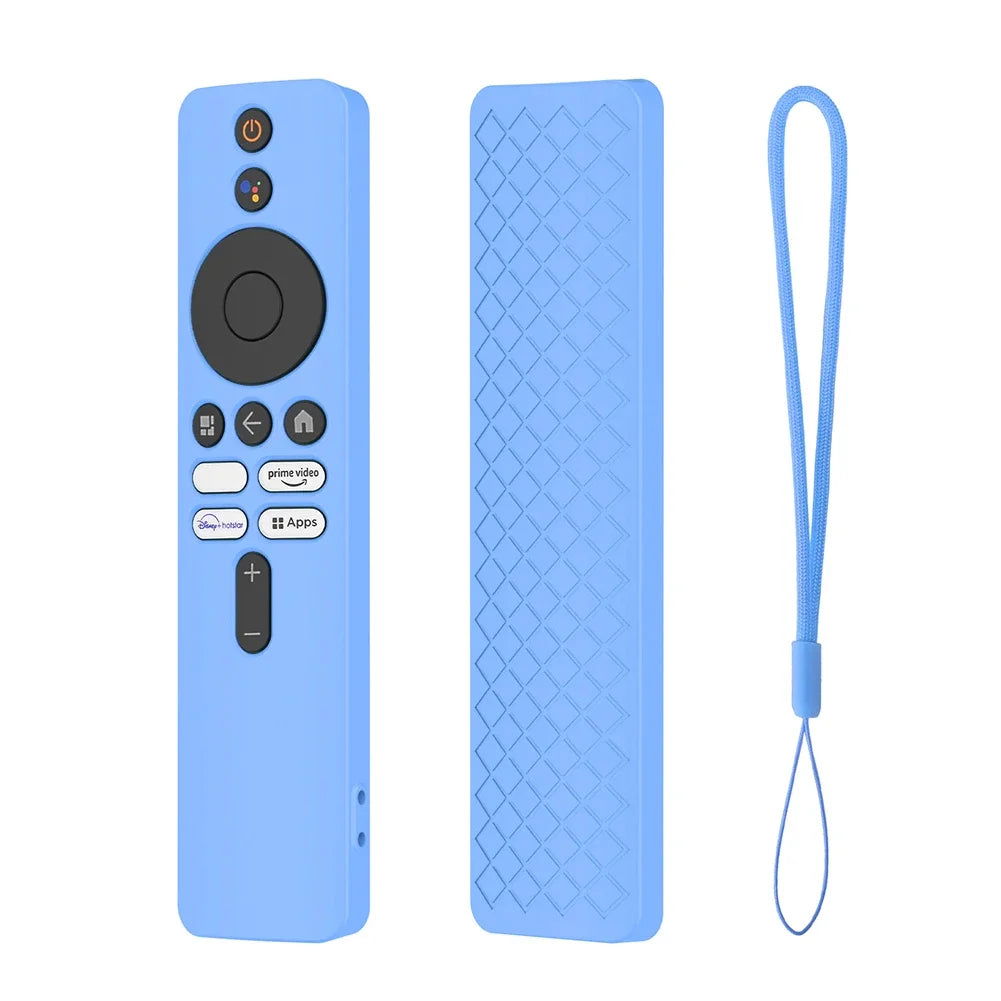 Drop-Proof Shell with Lanyard Remote Control Cover Protector Shockproof Anti-Slip Accessories for Xiaomi 4K TV MiBoX 2nd Gen - Slobuy