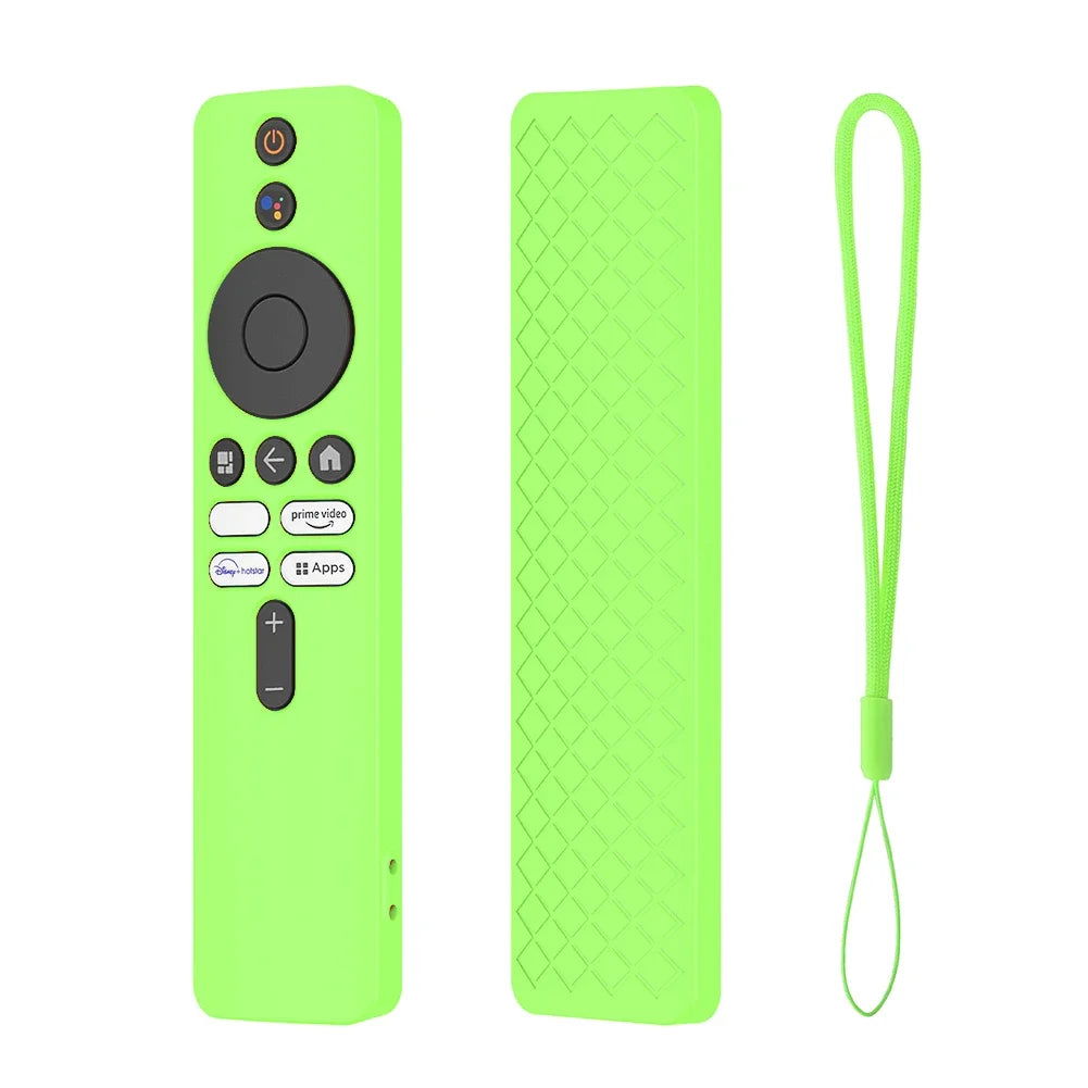 Drop-Proof Shell with Lanyard Remote Control Cover Protector Shockproof Anti-Slip Accessories for Xiaomi 4K TV MiBoX 2nd Gen - Slobuy