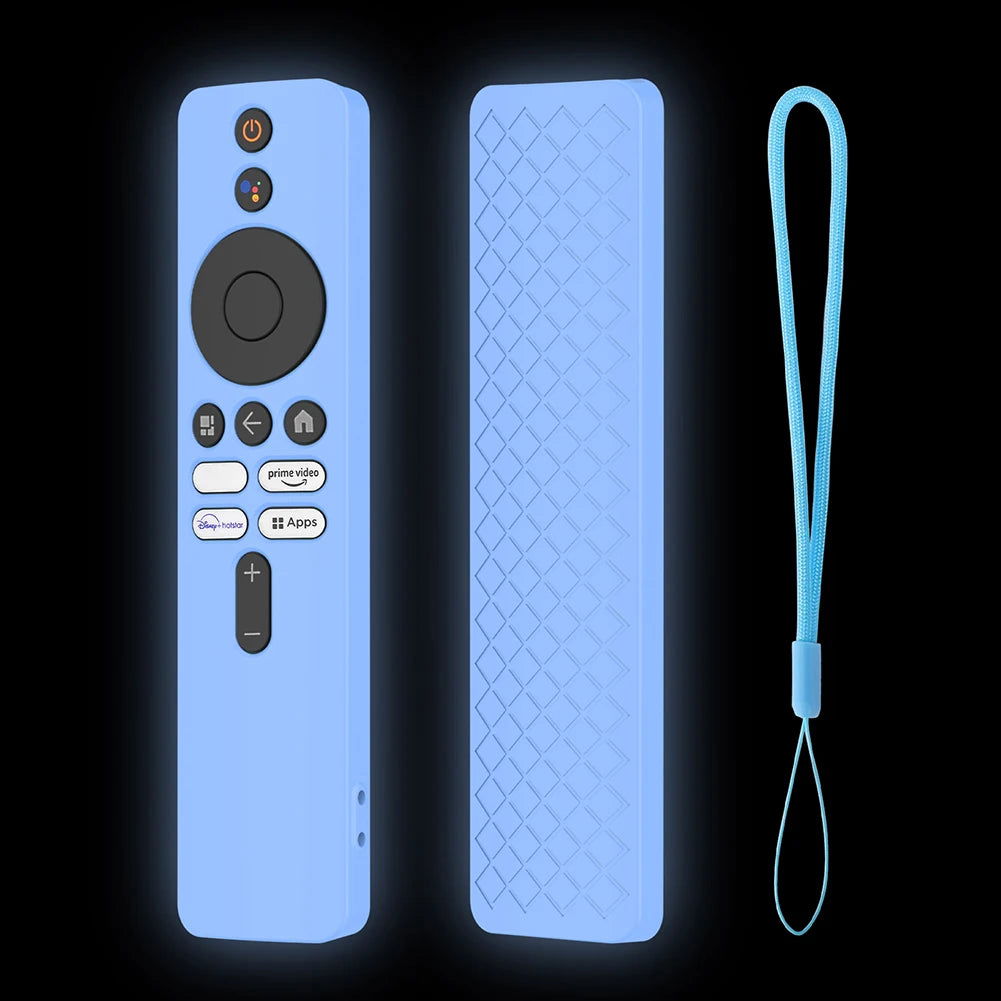 Drop-Proof Shell with Lanyard Remote Control Cover Protector Shockproof Anti-Slip Accessories for Xiaomi 4K TV MiBoX 2nd Gen - Slobuy