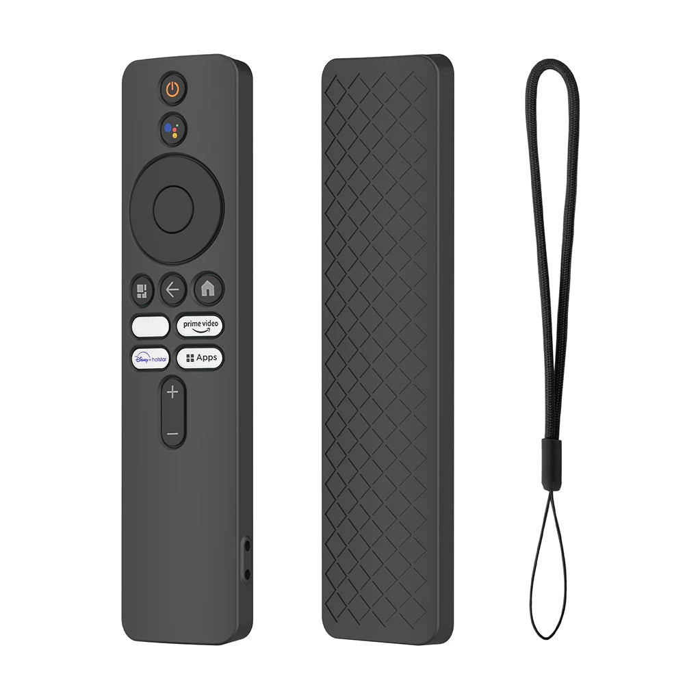 Drop-Proof Shell with Lanyard Remote Control Cover Protector Shockproof Anti-Slip Accessories for Xiaomi 4K TV MiBoX 2nd Gen - Slobuy