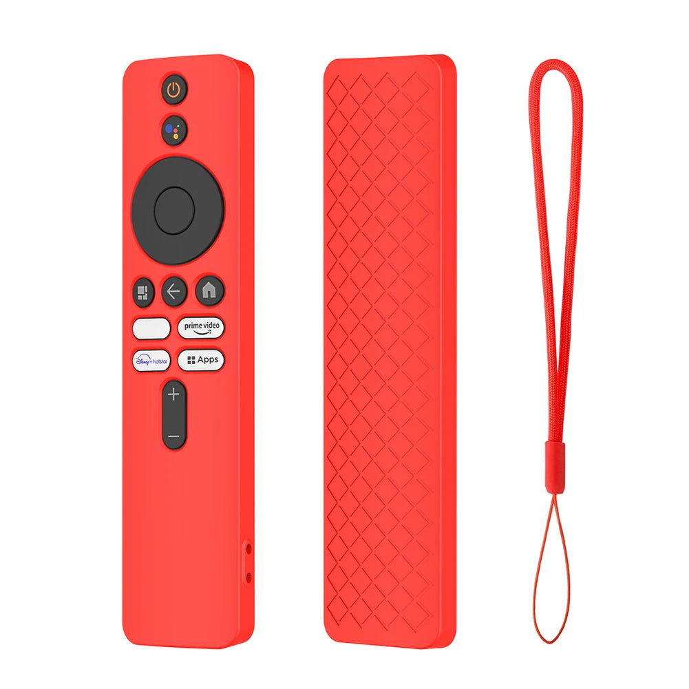 Drop-Proof Shell with Lanyard Remote Control Cover Protector Shockproof Anti-Slip Accessories for Xiaomi 4K TV MiBoX 2nd Gen - Slobuy