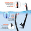 Dry Snorkel Set, Pano 3 Window Snorkel Mask, Anti-Fog Scuba Diving Goggle and Snorkel, Adult Snorkeling Swim Mask with  PC  Lens - Slobuy