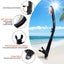 Dry Snorkel Set, Pano 3 Window Snorkel Mask, Anti-Fog Scuba Diving Goggle and Snorkel, Adult Snorkeling Swim Mask with  PC  Lens - Slobuy
