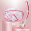 Dry Snorkel Set, Pano 3 Window Snorkel Mask, Anti-Fog Scuba Diving Goggle and Snorkel, Adult Snorkeling Swim Mask with  PC  Lens - Slobuy