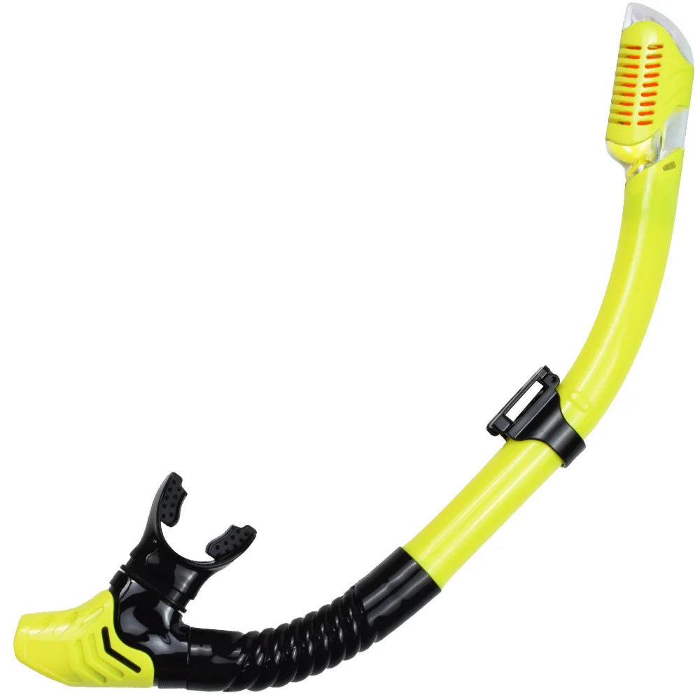 Dry Snorkel Tube Easy Breath Scuba Diving Splash Guard Top Valve Swimming Underwater Equipment For Adults Kids Men Women Youth - Slobuy
